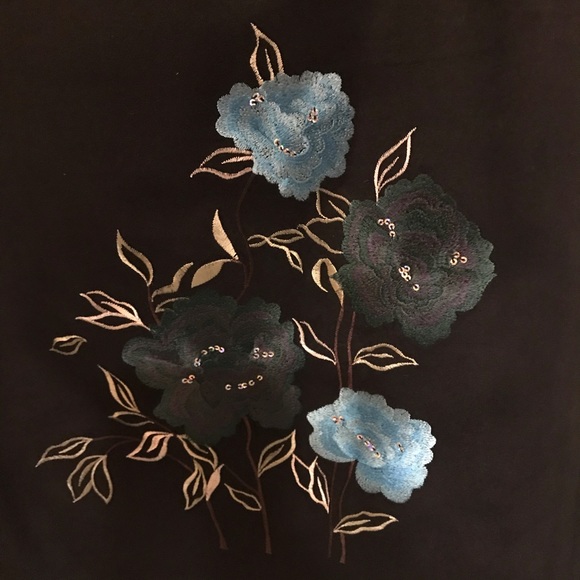 Alfani Flower Embroidered Skirt - Picture 3 of 5